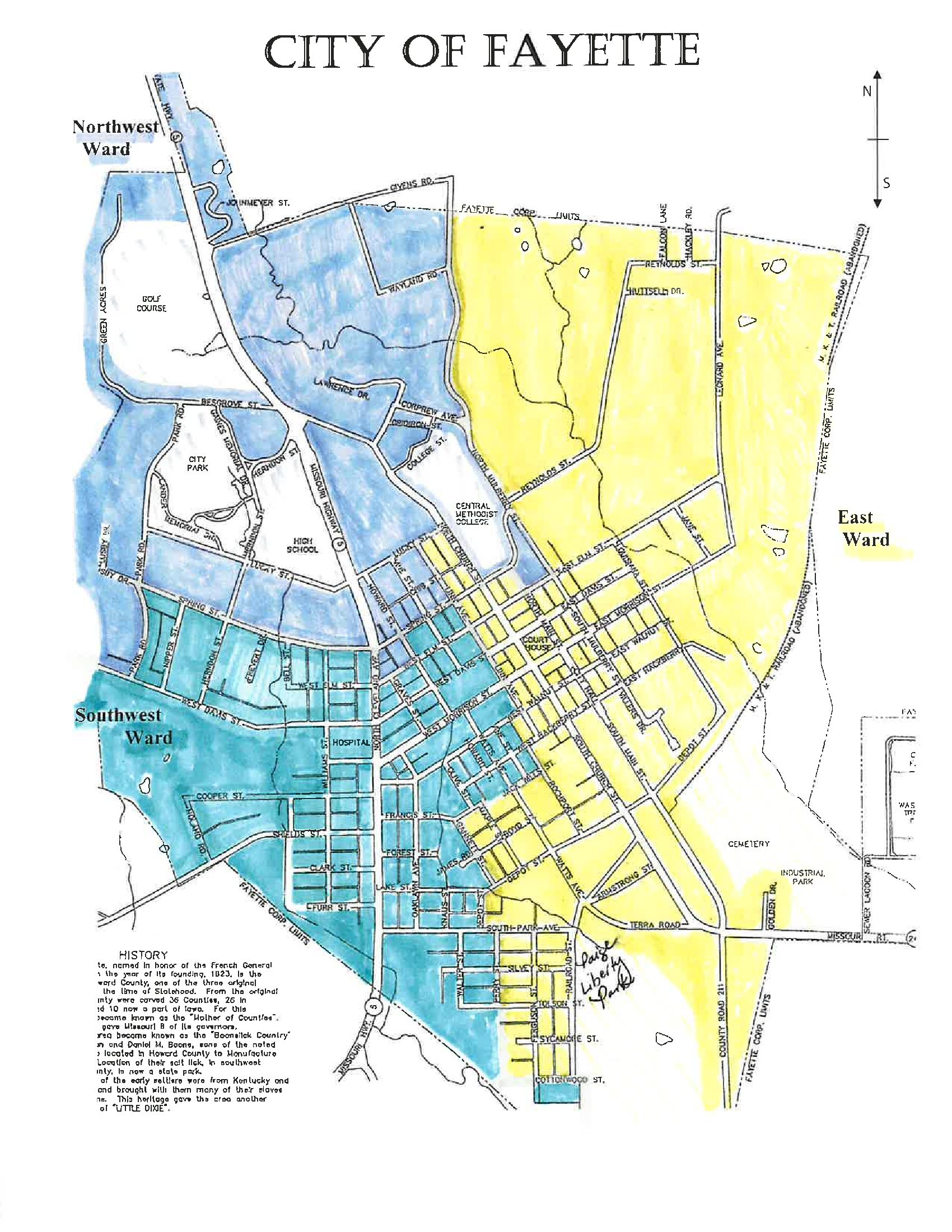 City of Fayette MissouriMayor and City Council Members City of Fayette Missouri