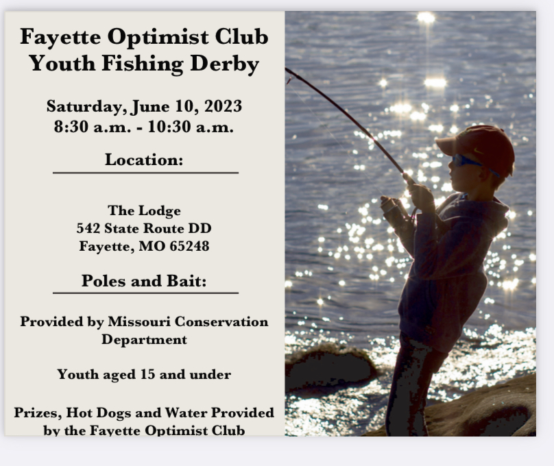 City of Fayette MissouriFayette Optimist Club Youth Fishing Derby